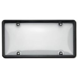 Black Plastic Plate Frame w/ Cover - 60510